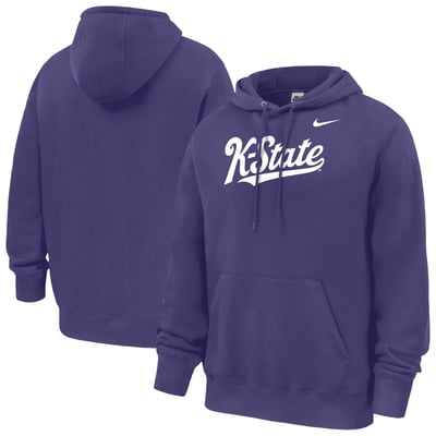 Kansas State Wildcats Nike Script Club Fleece Hoodie - Purple