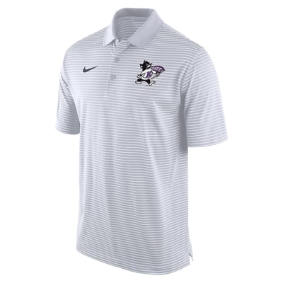 Kansas State Wildcats Nike Dri-FIT Tour Stripe Polo - White