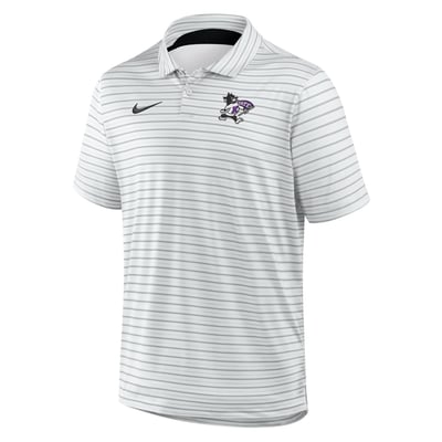 Kansas State Wildcats Nike Dri-FIT Tour Stripe Polo - White