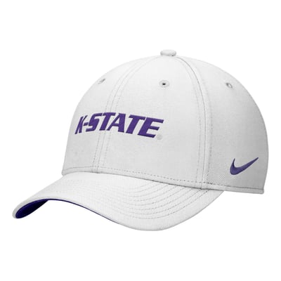 Kansas State Wildcats Nike Primetime SwooshFlex Dri-FIT Hat - White