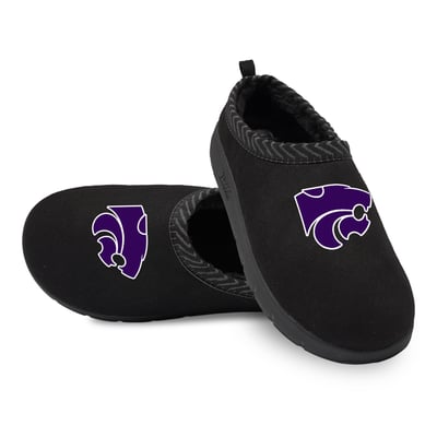 Kansas State Wildcats ISlide Unisex Primary Logo Mission Slippers - Black

