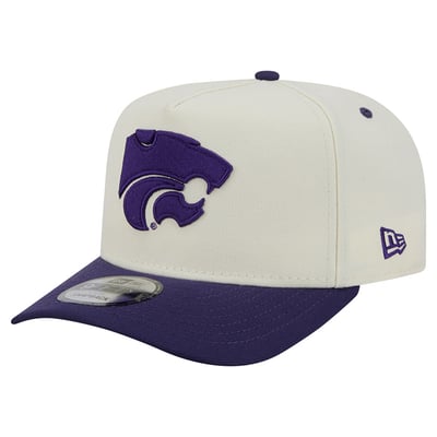 Kansas State Wildcats New Era Unisex 9FIFTY A-Frame Snapback Hat - White/Purple