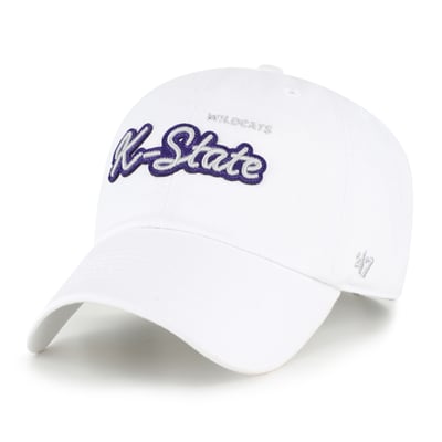 Kansas State Wildcats '47 Women's Trendy Script Clean Up Adjustable Hat - White
