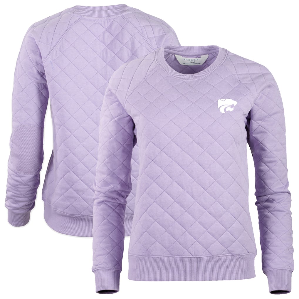 Kansas State Wildcats Boxercraft Women's Quilted Pullover Sweatshirt - Purple