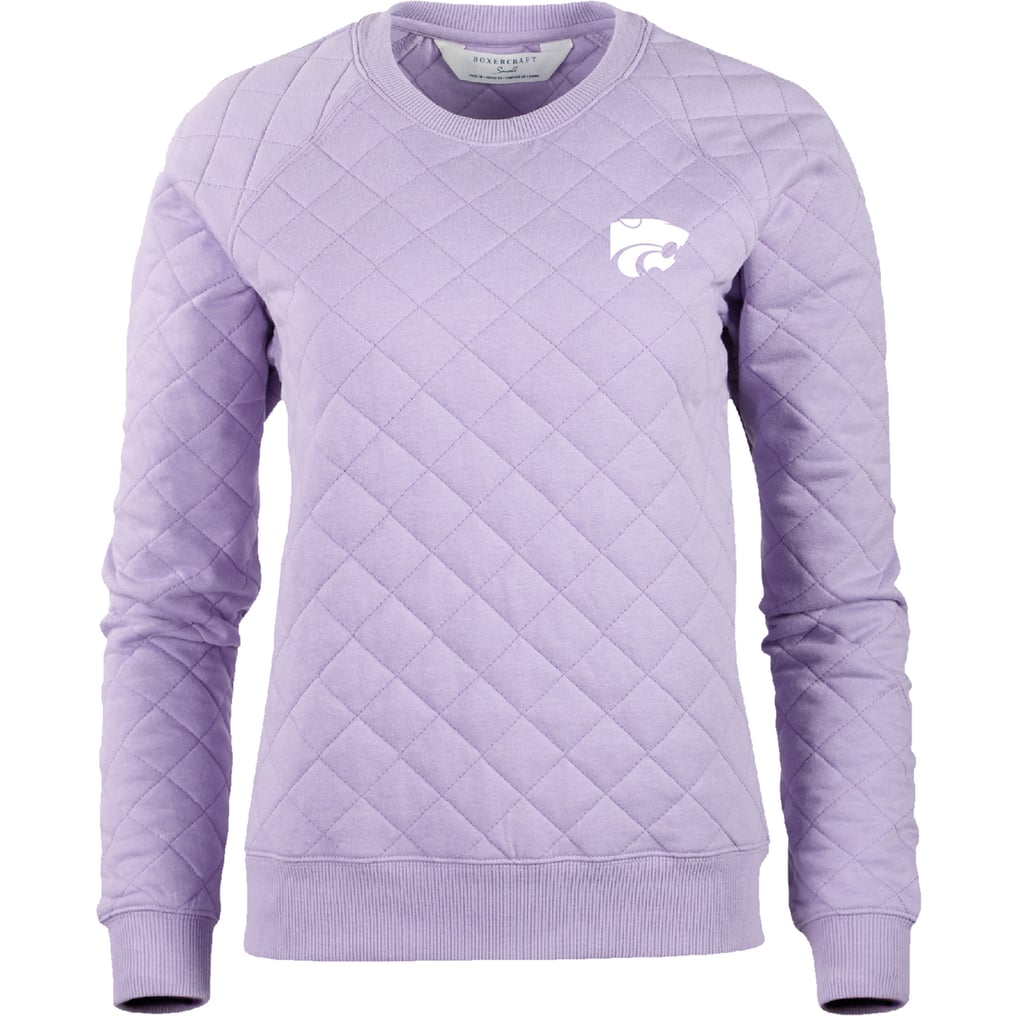 Kansas State Wildcats Boxercraft Women's Quilted Pullover Sweatshirt - Purple