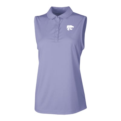  Kansas State Wildcats Columbia Women's Ace Flair Sleeveless Tank Polo - Purple