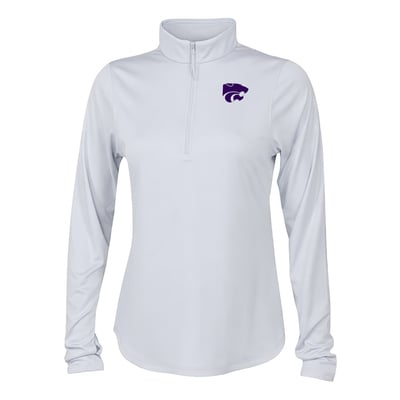  Kansas State Wildcats Columbia Women's Fairway Breeze Quarter-Zip Pullover - White