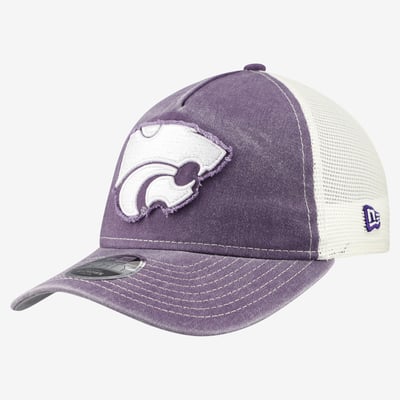 Kansas State Wildcats New Era Youth Retro A-Frame M-Crown Adjustable Trucker Hat - Purple