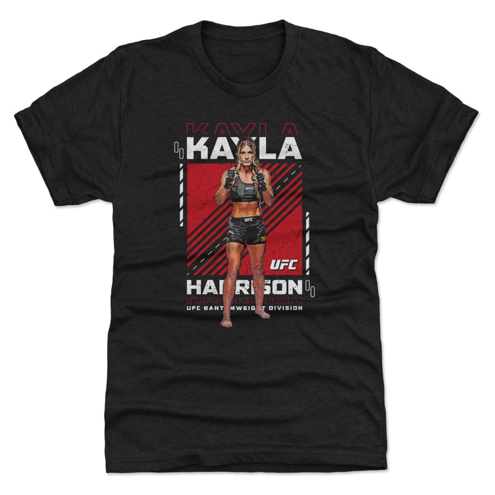 Kayla Harrison 500 Level Pose Premium Tri-Blend T-Shirt - Heather Black