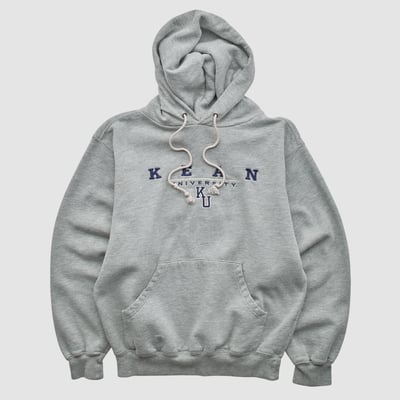 Kean University Cougars Jansport 2000s Hooded Pullover Sweatshirt - Heather Gray - XS by Fanatics Real Vintage
