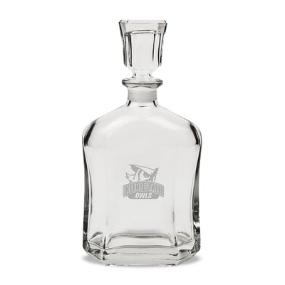 Keene State Owls 23.75oz. Crystal Whisky Decanter