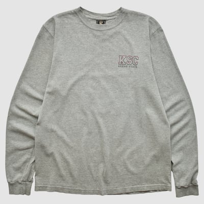 Keene State Owls Gear For Sports 2010s Long Sleeve T-shirt - Heather Gray - M by Fanatics Real Vintage