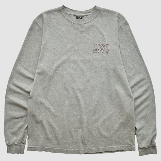 Keene State Owls Gear For Sports 2010s Long Sleeve T-shirt - Heather Gray - M by Fanatics Real Vintage