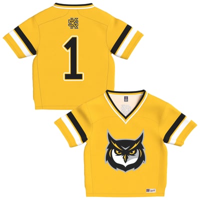 Kennesaw State Owls GameDay Greats Toddler Lightweight Collegiate Football Fashion Jersey - Gold