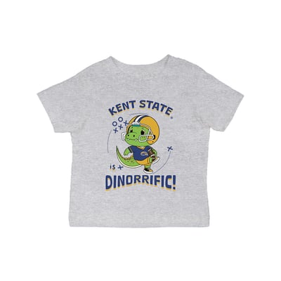 Kent State Golden Flashes Vive La Fete Infant Dinorrific T-Shirt - Gray