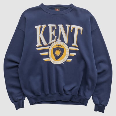 Kent State Golden Flashes PM Sports 90s Sweatshirt - Navy - L by Fanatics Real Vintage