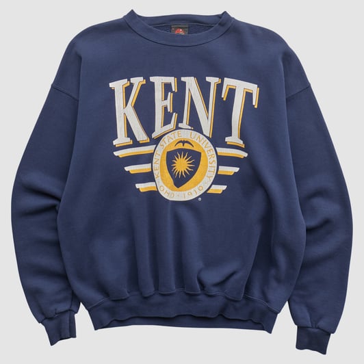Kent State Golden Flashes PM Sports 90s Sweatshirt - Navy - L by Fanatics Real Vintage