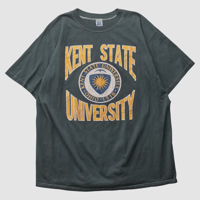 Kent State Golden Flashes Russell 90s T-shirt - Black - 2XL by Fanatics Real Vintage