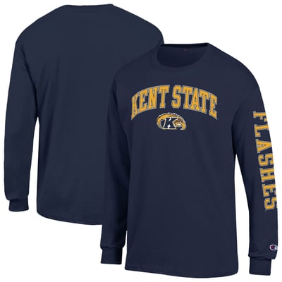 Kent State Golden Flashes Champion Arch Logo Long Sleeve T-Shirt - Navy