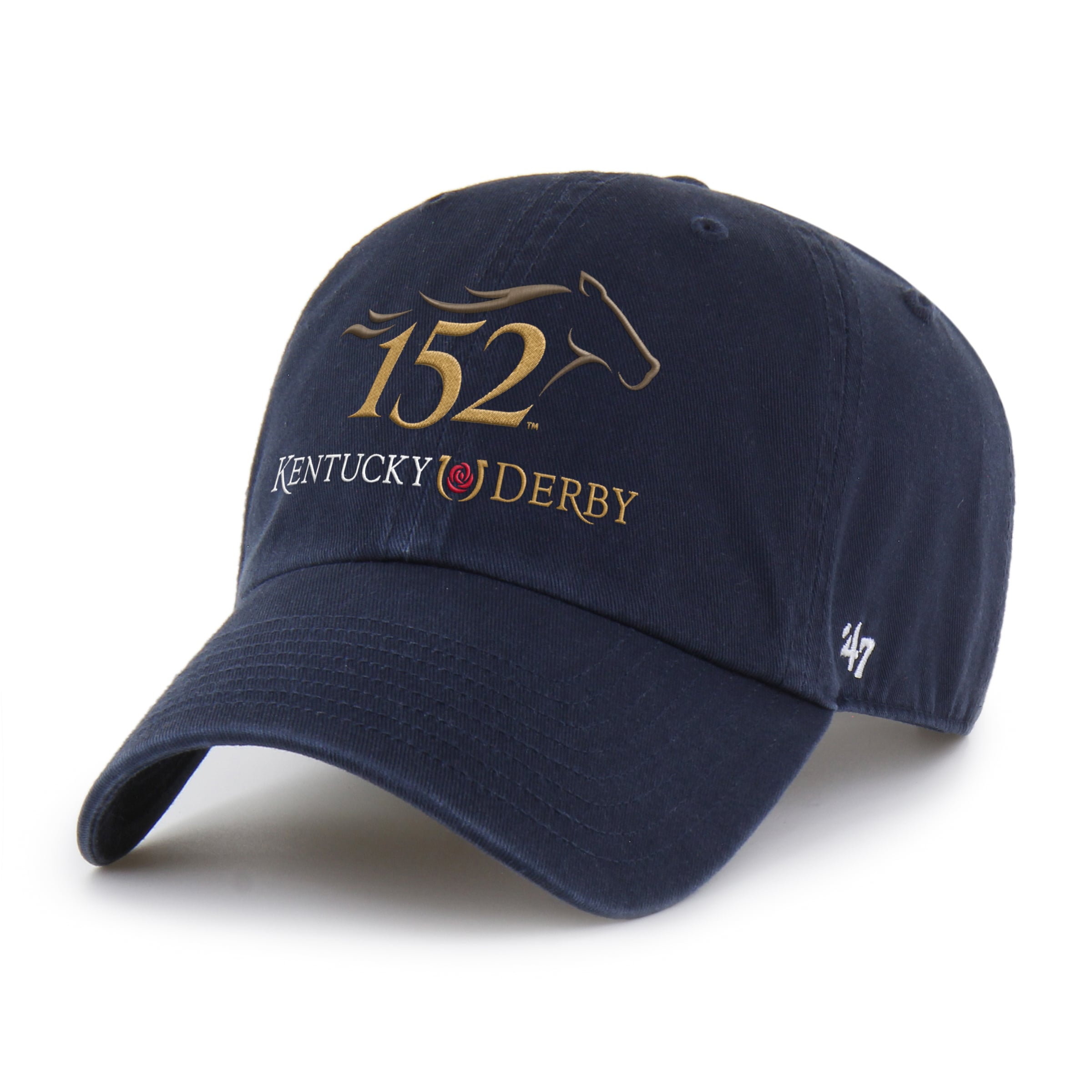 NWT~’47 Black White Horse Embroidered Kentucky Derby 150 Confetti Clean Up Cap 47 Brand Kentucky Derby White/Green – West NYC main image 3