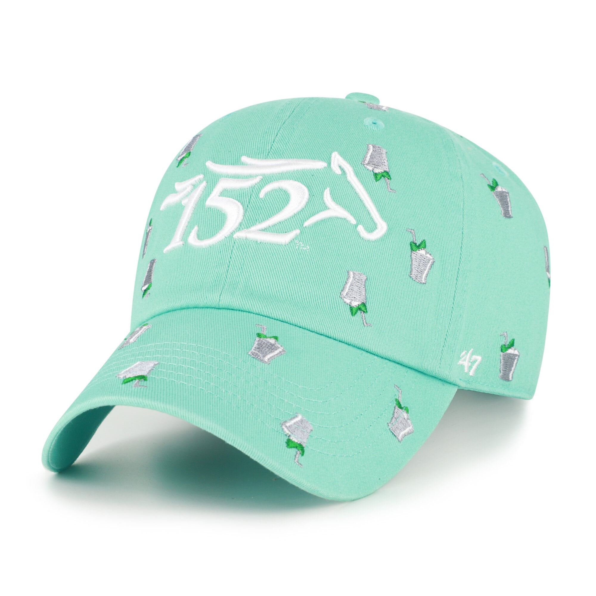 NWT~’47 Black White Horse Embroidered Kentucky Derby 150 Confetti Clean Up Cap 47 Brand Kentucky Derby White/Green – West NYC main image 2