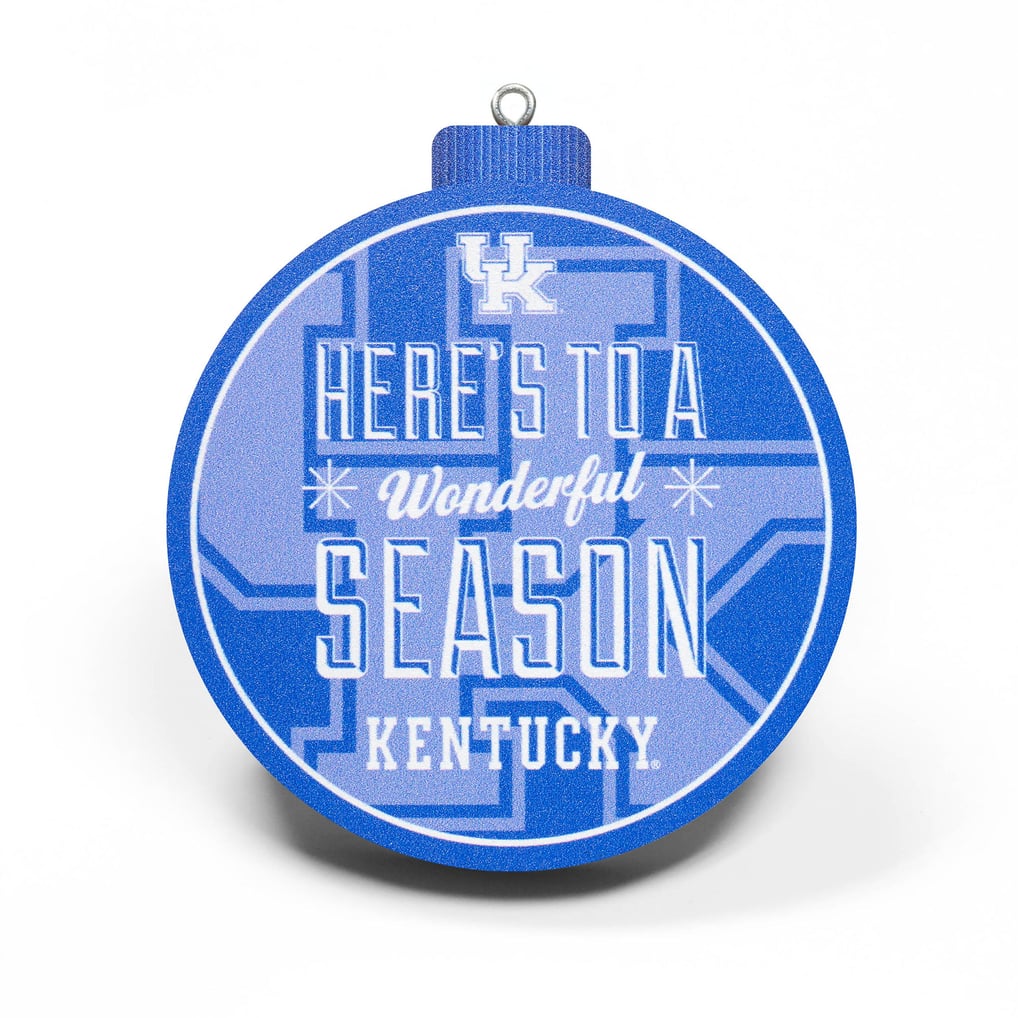 Fanpoint Kentucky Wildcats 3D Logo Series Ornament
