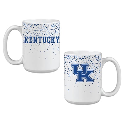 Indigo Falls Kentucky Wildcats Confetti Mug - Set of 2

