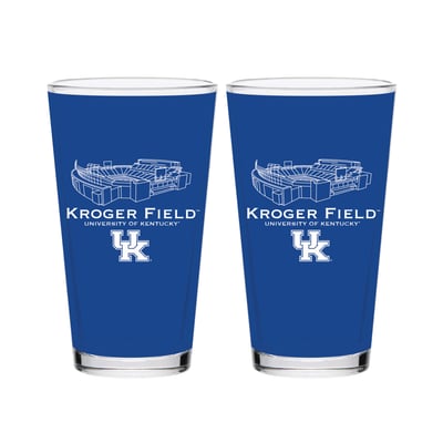  Kentucky Wildcats Indigo Falls Core Stadium Two-Piece 14oz. Rocks Glass Set