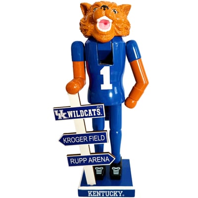 Kentucky Wildcats 12" Mascot Nutcracker