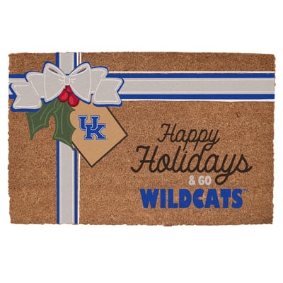 Kentucky Wildcats 20" x 30" Holiday Gift Wrap Coir Door Mat
