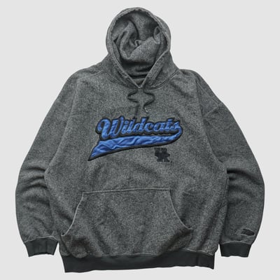 Kentucky Wildcats 90s Hooded Pullover Sweatshirt - Dark Heather Gray - L by Fanatics Real Vintage