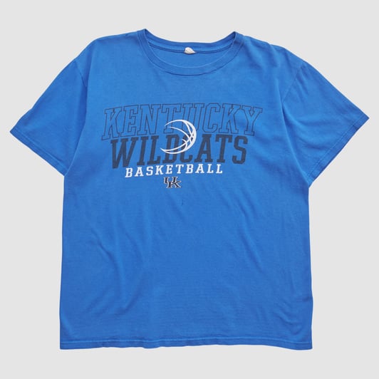 Kentucky Wildcats Anvil 2000s T-shirt - Blue - S by Fanatics Real Vintage