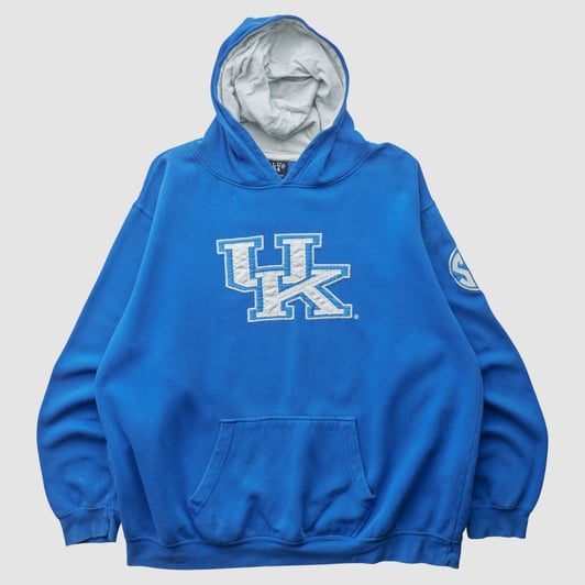 Kentucky Wildcats Blue 84 2010s Hooded Pullover Sweatshirt - Blue - L by Fanatics Real Vintage