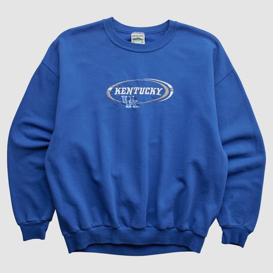 Kentucky Wildcats Briar Creek 2000s Pullover Sweatshirt - Blue - L by Fanatics Real Vintage