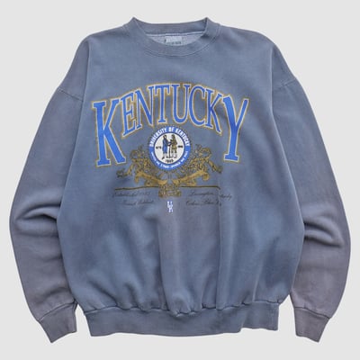Kentucky Wildcats Briar Creek 90s Pullover Sweatshirt - Light Blue - L by Fanatics Real Vintage