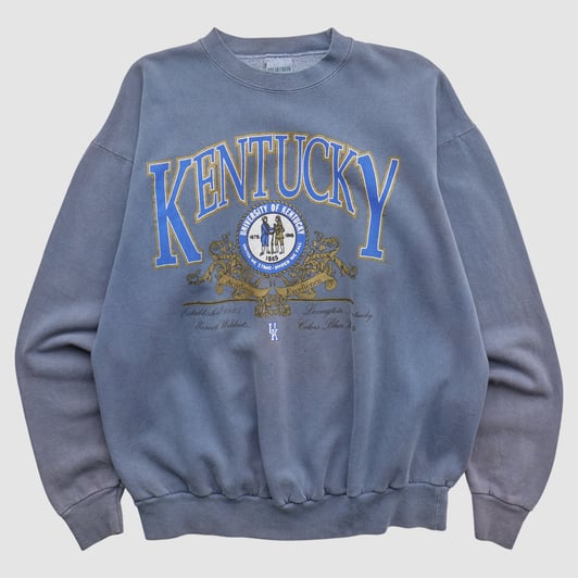 Kentucky Wildcats Briar Creek 90s Pullover Sweatshirt - Light Blue - L by Fanatics Real Vintage