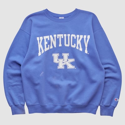Kentucky Wildcats Champion 2000s Pullover Sweatshirt - Blue - XS by Fanatics Real Vintage