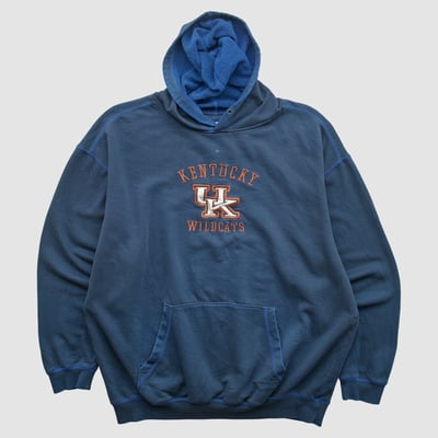 Kentucky Wildcats CRABLE SPORTSWEAR 2000s Hooded Pullover Sweatshirt - Navy - 2XL by Fanatics Real Vintage