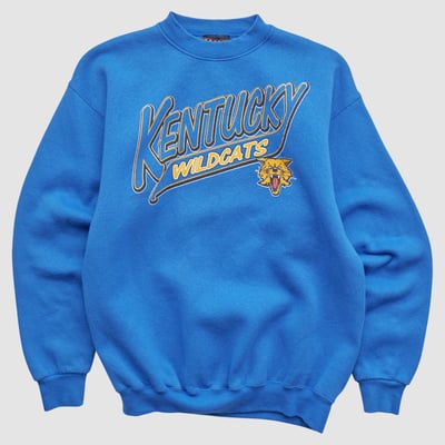 Kentucky Wildcats CRABLE SPORTSWEAR 90s Pullover Sweatshirt - Blue - XXS by Fanatics Real Vintage
