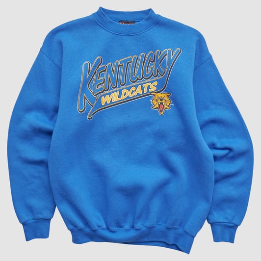 Kentucky Wildcats CRABLE SPORTSWEAR 90s Pullover Sweatshirt - Blue - XXS by Fanatics Real Vintage