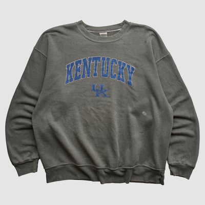 Kentucky Wildcats Delta 2000s Pullover Sweatshirt - Charcoal - L by Fanatics Real Vintage