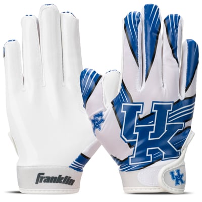 Kentucky Wildcats Franklin Sports  Youth Football Gloves 

