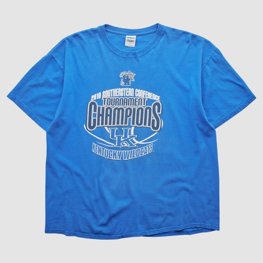 Kentucky Wildcats Gildan 2010 T-shirt - Blue - L by Fanatics Real Vintage