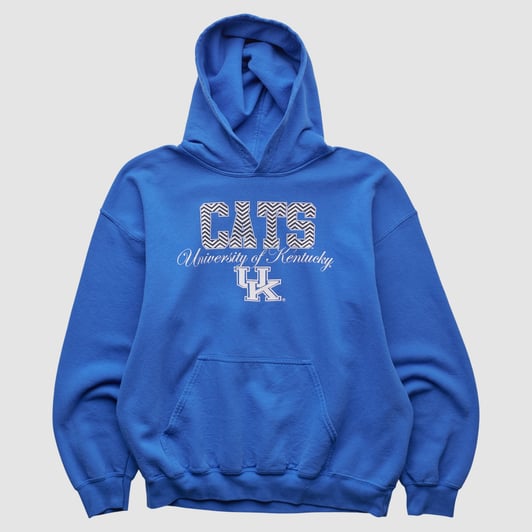 Kentucky Wildcats Gildan 2010s Hooded Pullover Sweatshirt - Blue - S by Fanatics Real Vintage
