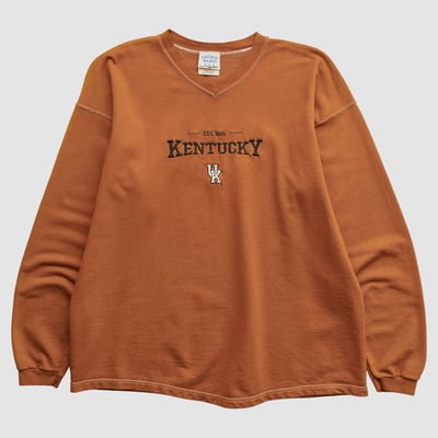 Kentucky Wildcats Hanes 90s Long Sleeve T-shirt - Clay - L by Fanatics Real Vintage