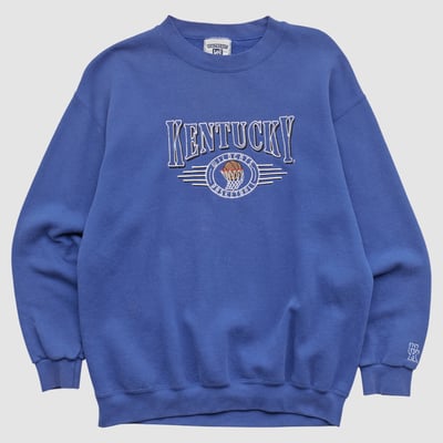 Kentucky Wildcats Lee Apparel 90s Pullover Sweatshirt - Blue - S by Fanatics Real Vintage