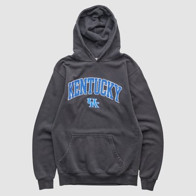 Kentucky Wildcats Majestic 2000s Hooded Pullover Sweatshirt - Black - XXS by Fanatics Real Vintage