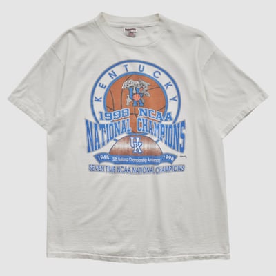 Kentucky Wildcats Power Pro 1998 T-shirt - White - M by Fanatics Real Vintage