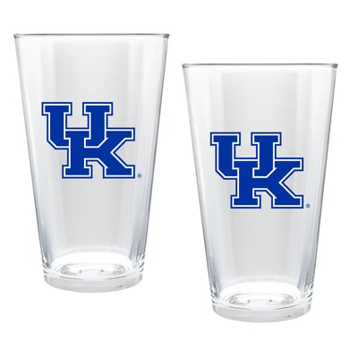 Kentucky Wildcats Two-Piece 16oz. Double Play Pint Glass Set