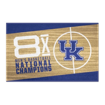 Kentucky Wildcats Logo Brands Men's Basketball National Champions 19" x 30" Dynasty Starter Mat